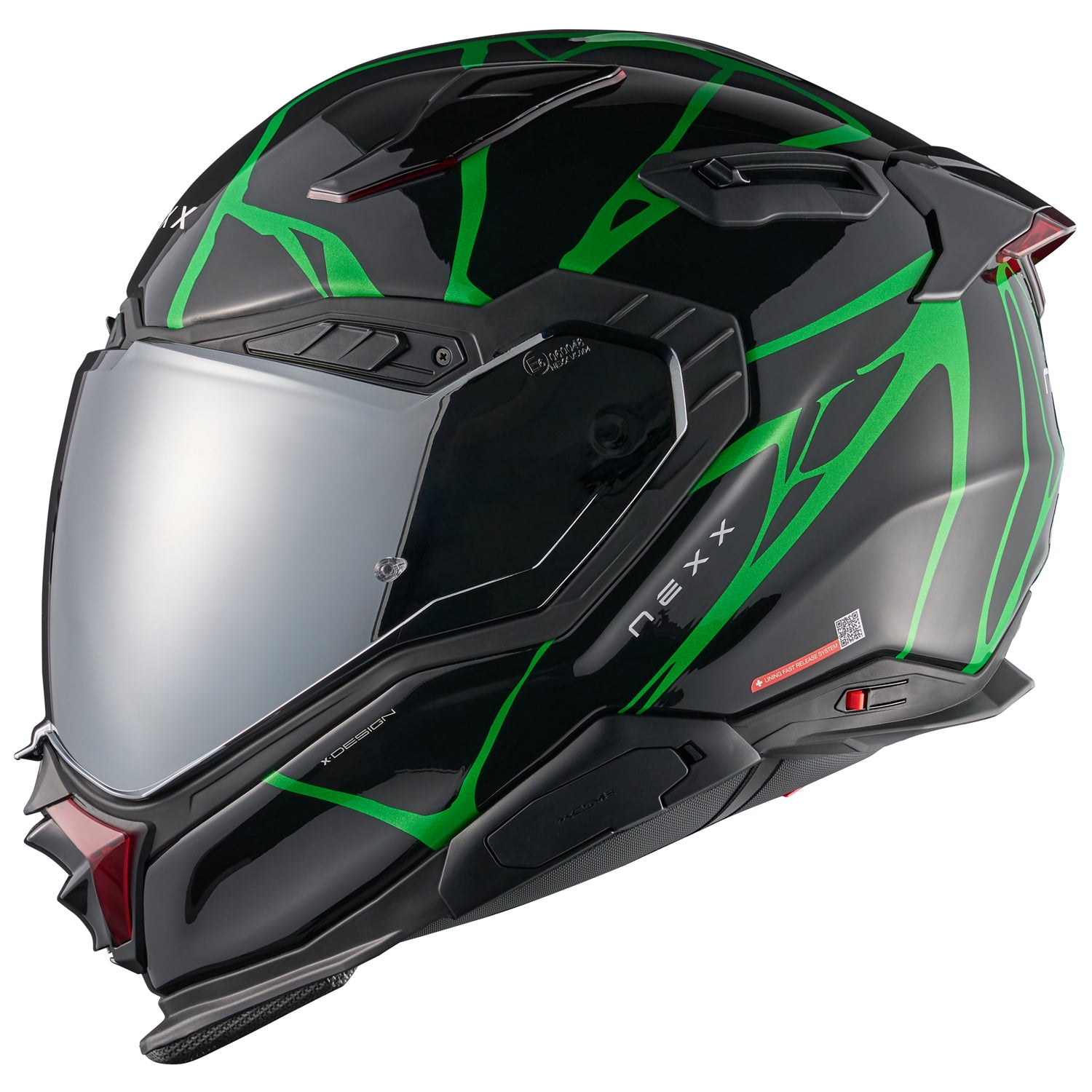 dark green motorcycle helmet X.WST 3 B-SIDE